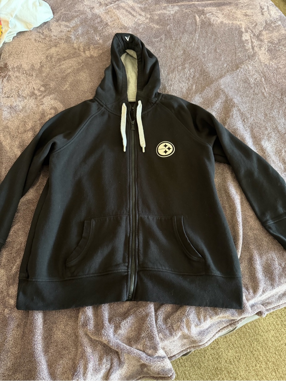 2XL Black Pittsburgh Steelers Antigua Women’s Zip Up Hoodie